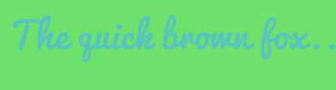 Image with Font Color 59C3BF and Background Color 6DE16C